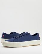 Levi's Summit Sneakers In Navy Denim With Small Logo