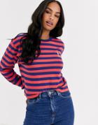 Polo Ralph Lauren Striped Cropped Long Sleeve Tee