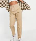Vero Moda Tall Loose Chino In Camel-brown