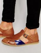 Kurt Geiger Dwight Leather Sandals - Tan