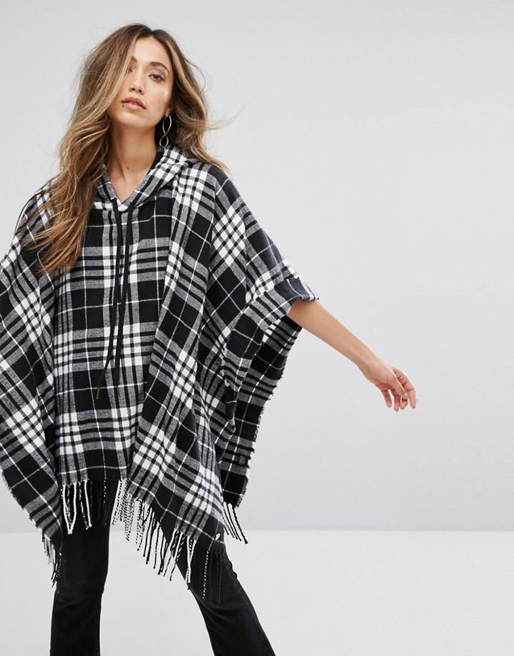 Cheap Monday Check Poncho - Multi