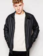 Firetrap Waxed Harrington Jacket - Black