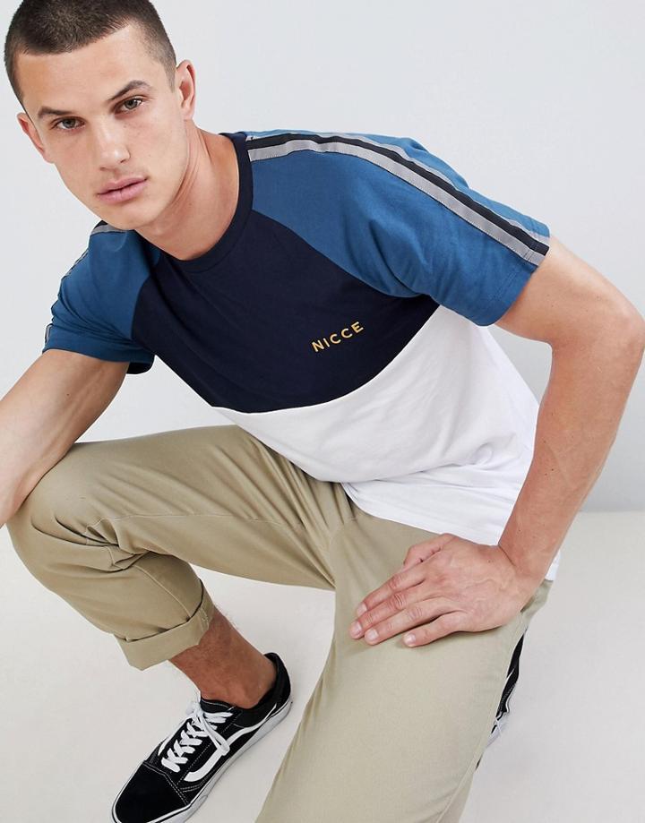 Nicce Bronco Paneled T-shirt - White