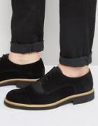 Selected Homme Noah Suede Lace Up Shoes - Black