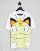 Bershka X Pokemon Printed T-shirt In White