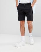 Farah Hawk Chino Twill Shorts In Black - Black
