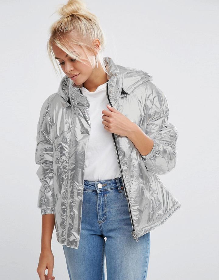 Asos Ultimate Padded Jacket - Silver