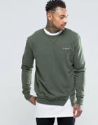 Illusive London Sweatshirt With Zips - Green