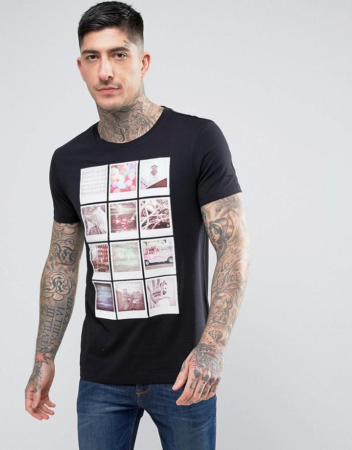 Boss Orange By Hugo Boss Totally 2 Photographic T-shirt Black - Black