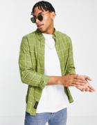Native Youth Check Shirt In Green