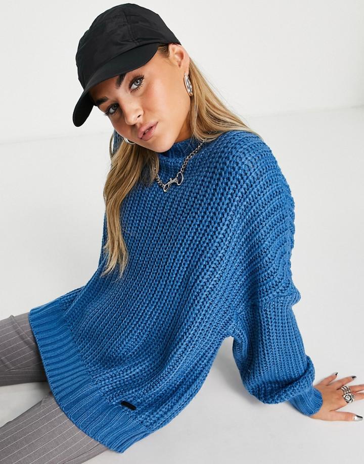 Noisy May Knitted Sweater In Blue