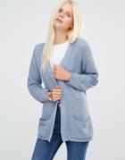 B.young Mica Structure Knit Cardigan - Blue