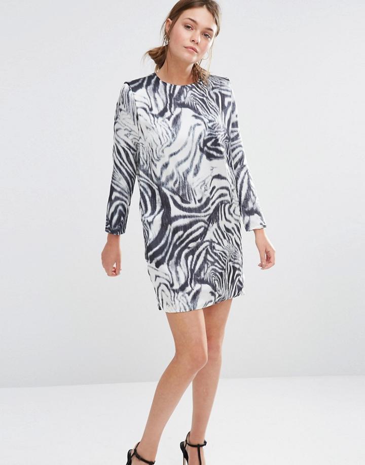 See U Soon Shift Dress In Zebra Print