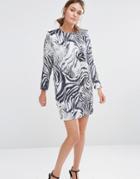 See U Soon Shift Dress In Zebra Print