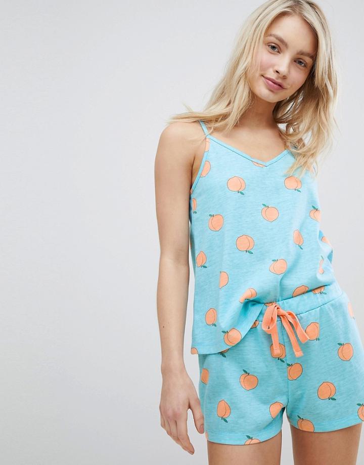 Loungeable Cami And Short Set - Pink