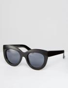 Asos Chunky Cat Eye Sunglasses - Black