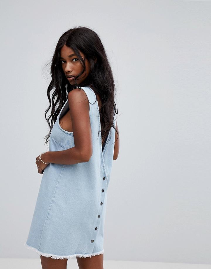 Zulu & Zephyr Shore Denim Beach Mini Dress - Blue
