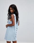 Zulu & Zephyr Shore Denim Beach Mini Dress - Blue