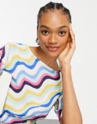 Native Youth Multi Colored Cropped Top