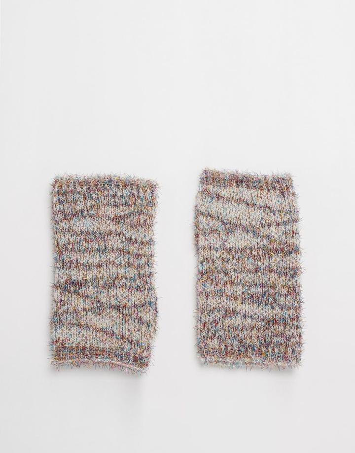 Asos Metallic Palmwarmer Gloves - Multi