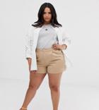 Asos Design Curve Chino Short-beige