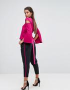 Aq/aq Pinstripe Pants With Contrast Piping - Multi