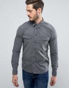 Nudie Jeans Co Jonis Denim Shirt - Gray