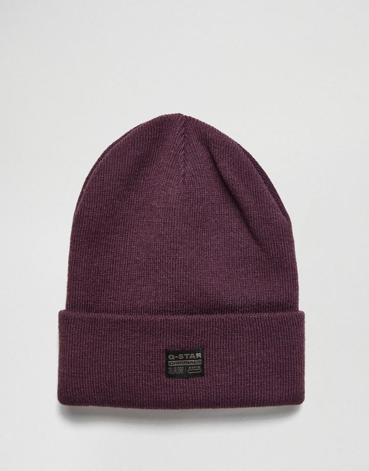 G Star Original Beanie - Purple