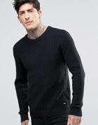Dr Denim Scott Pearl Knit Sweater - Black