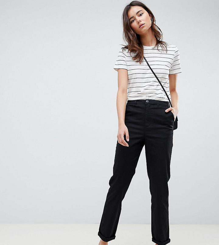 Asos Design Tall Chino Pants In Black