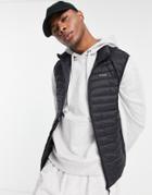 Nicce Maidan Padded Vest In Black