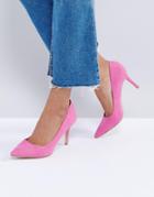 New Look Suedette Court Shoe - Pink