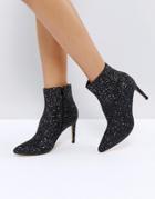 Truffle Collection Point Stiletto Boot - Black