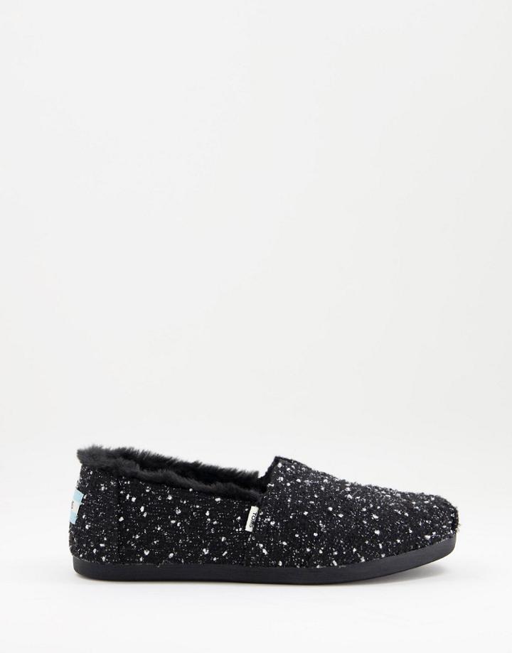 Toms Alpargata Shoes In Faux Fur Boucle-multi