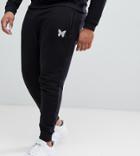 Good For Nothing Plus Skinny Joggers In Black With Reflective Logo - Black