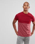 Asos T-shirt With Contrast Body In Red - Red