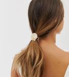 Designb London Faux Mother Of Pearl Resin Shell Hair Tie - Cream