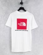 The North Face Box Nse Back Print T-shirt In White