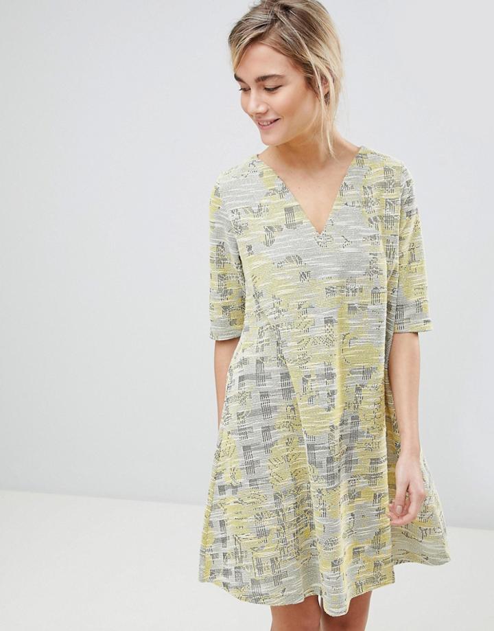 See U Soon Dress In Tapestry Weave Fabric - Yellow