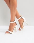 Truffle Collection Barely There Sandals - White