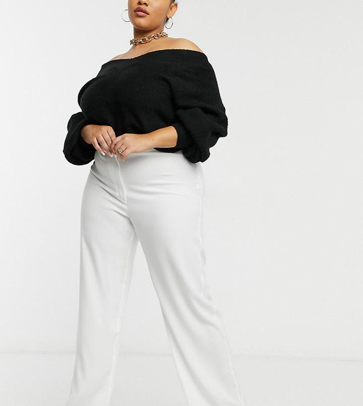 Elvi Plus X Hayley Hasselhoff Premium Pants In White