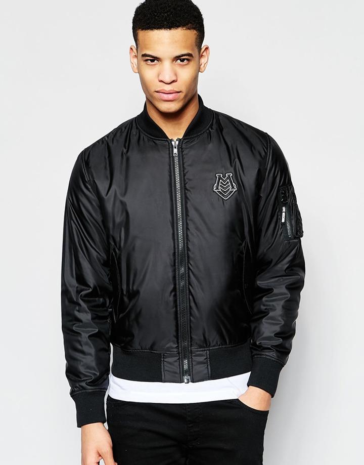 Love Moschino Logo Bomber - Black