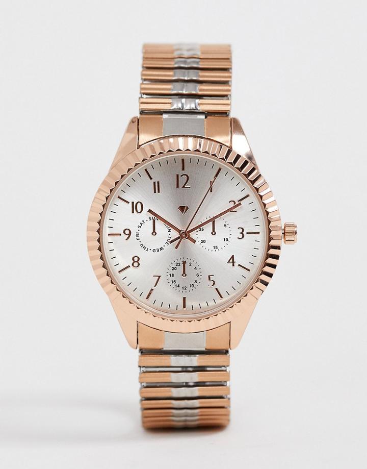 Spirit Ladies Two Tone Bracelet Watch In Multi