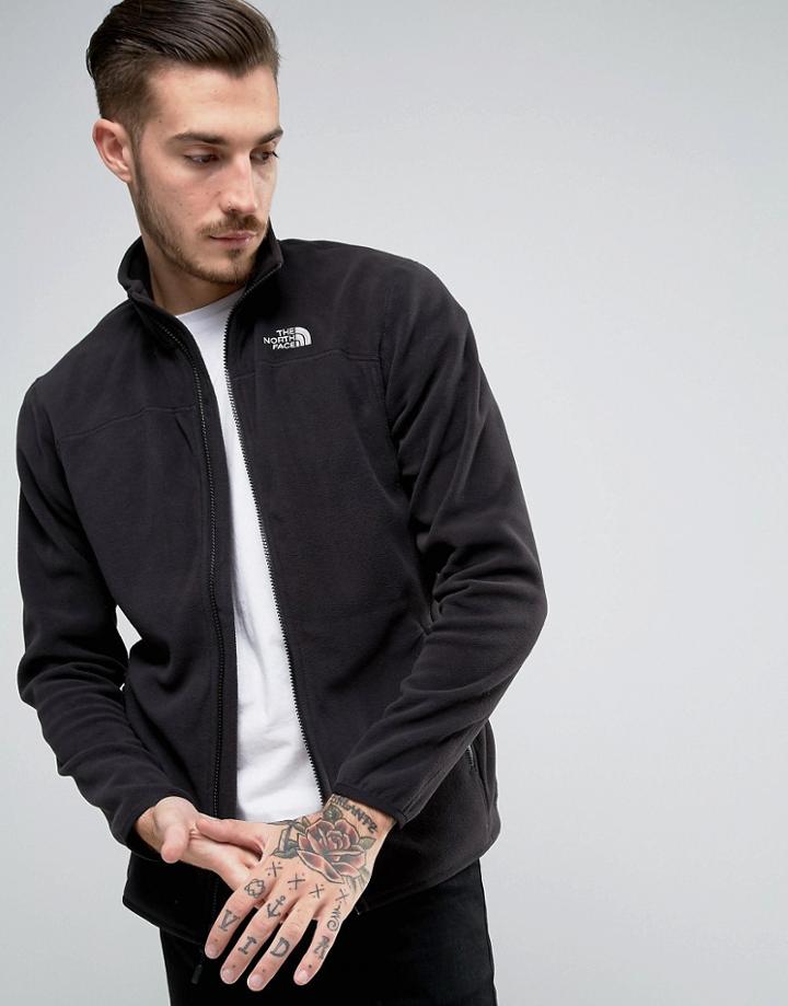 The North Face 100 Glacier Full Zip Fleece In Black - Black