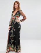 Millie Mackintosh Embroidered Lace Gown - Black