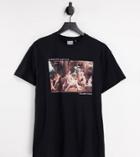 Reclaimed Vintage Inspired Organic Cotton T-shirt With Art Print In Black