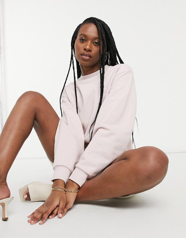 & Other Stories Organic Cotton Fine Sweater In Dusty Pink