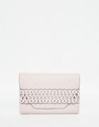 Asos Laser Cut Clutch Bag - Nude