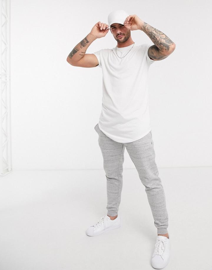 Topman Longline T-shirts In White