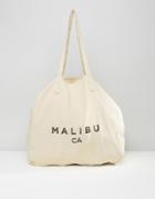 Pull & Bear Malibu Shopper Bag - Beige